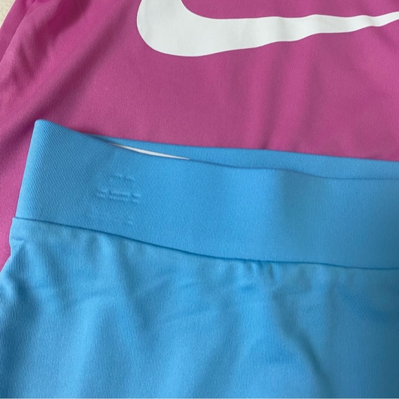 Nike skort (skirt with shorts) cute pink blue set 6249 - Picture 7 of 7